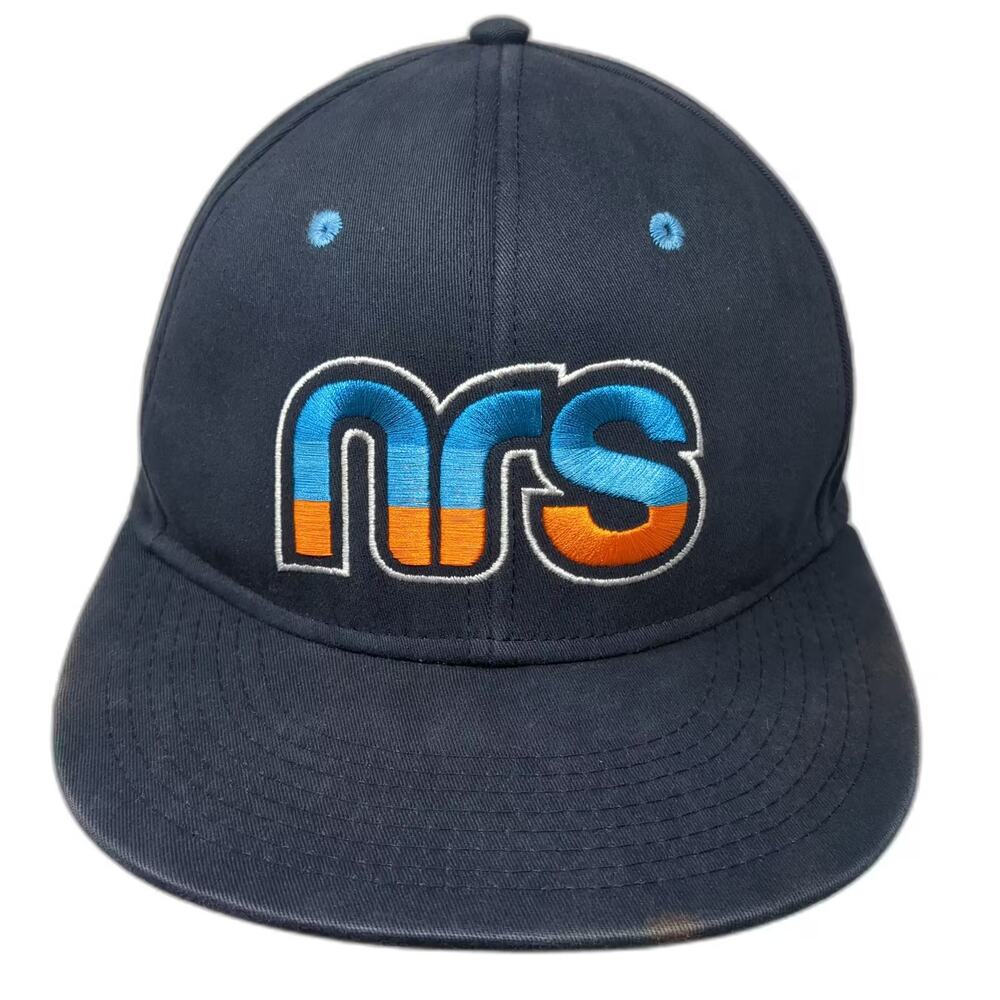 NRS Baseball Cap Blue XL Fitted Embroidered Logo Moscow Idaho Stretch Fit Hat